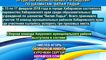 Результаты соревнований по шахматам "Белая ладья"