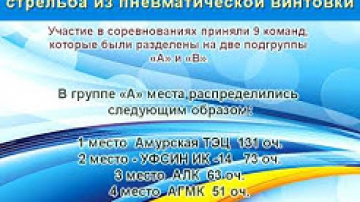 Спартакиада 2018 - стрельба из пневматической винтовки